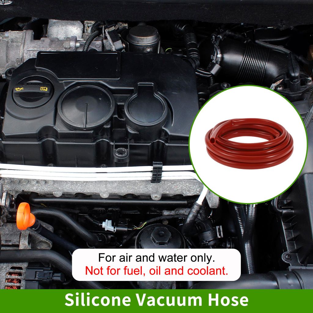 5.5Ft 5/8" 16mm ID 2mm Dicke Silikon-Vakuumschlauch Hochtemperatur-Automobil-Vakuumschlauch 1 Stück