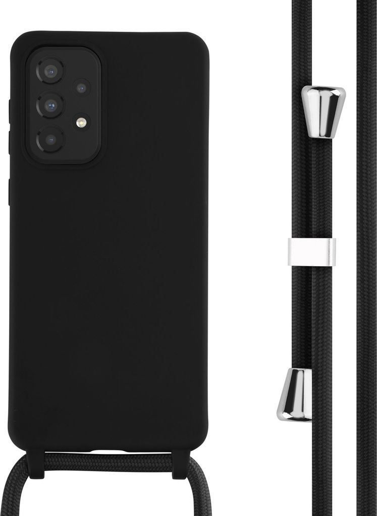imoshion SilikonHülle mit Band Samsung Galaxy A33 - Schwarz Produktbild 