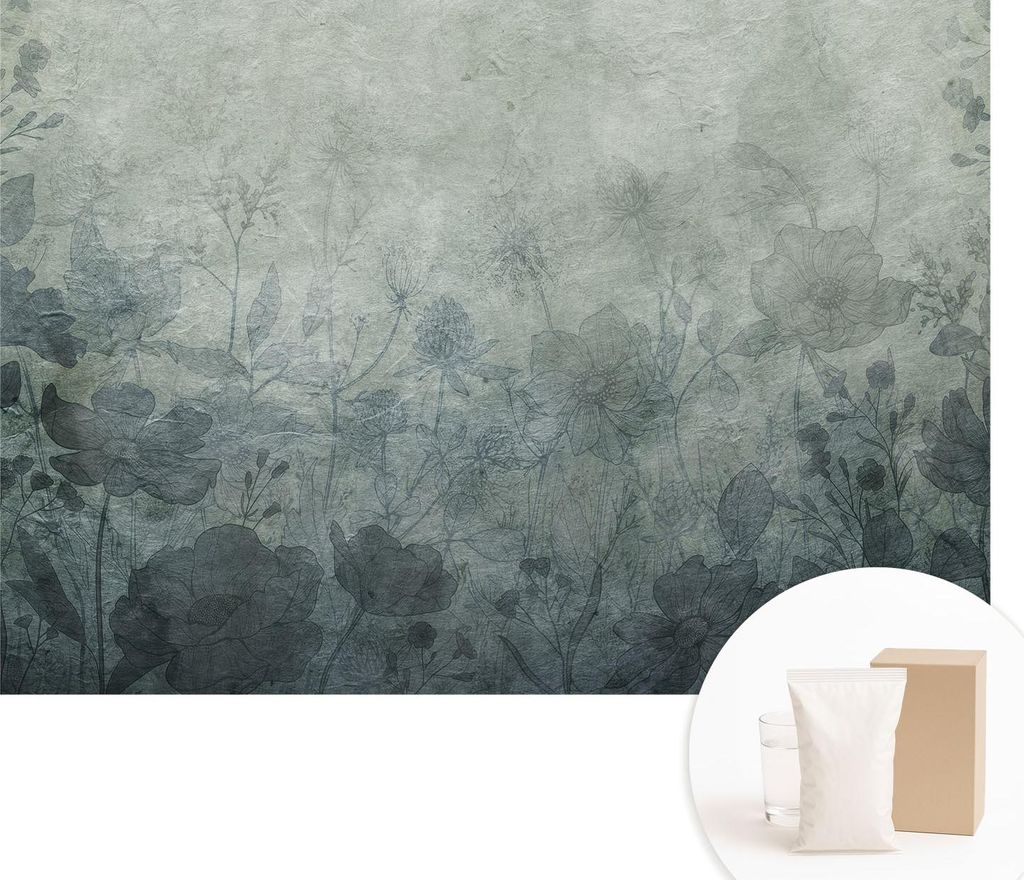 Fototapete - Wandbilder für Wohnzimmer - 312x219 cm - Dekorative Wandfolie - Modernes Design für Wanddekoration - Tapeten für Innenräume - Pfla...