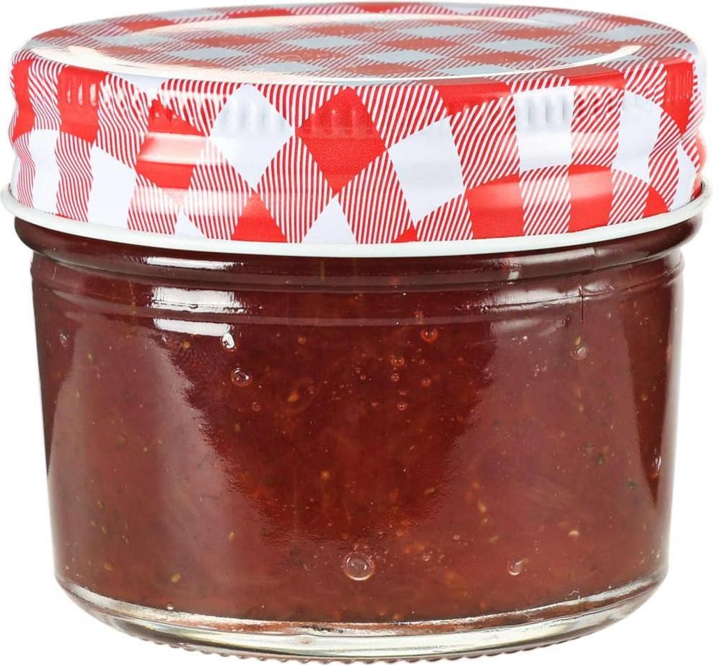 vidaXL Marmeladengläser mit Weißen/Roten Deckeln 48 Stk. 110 ml