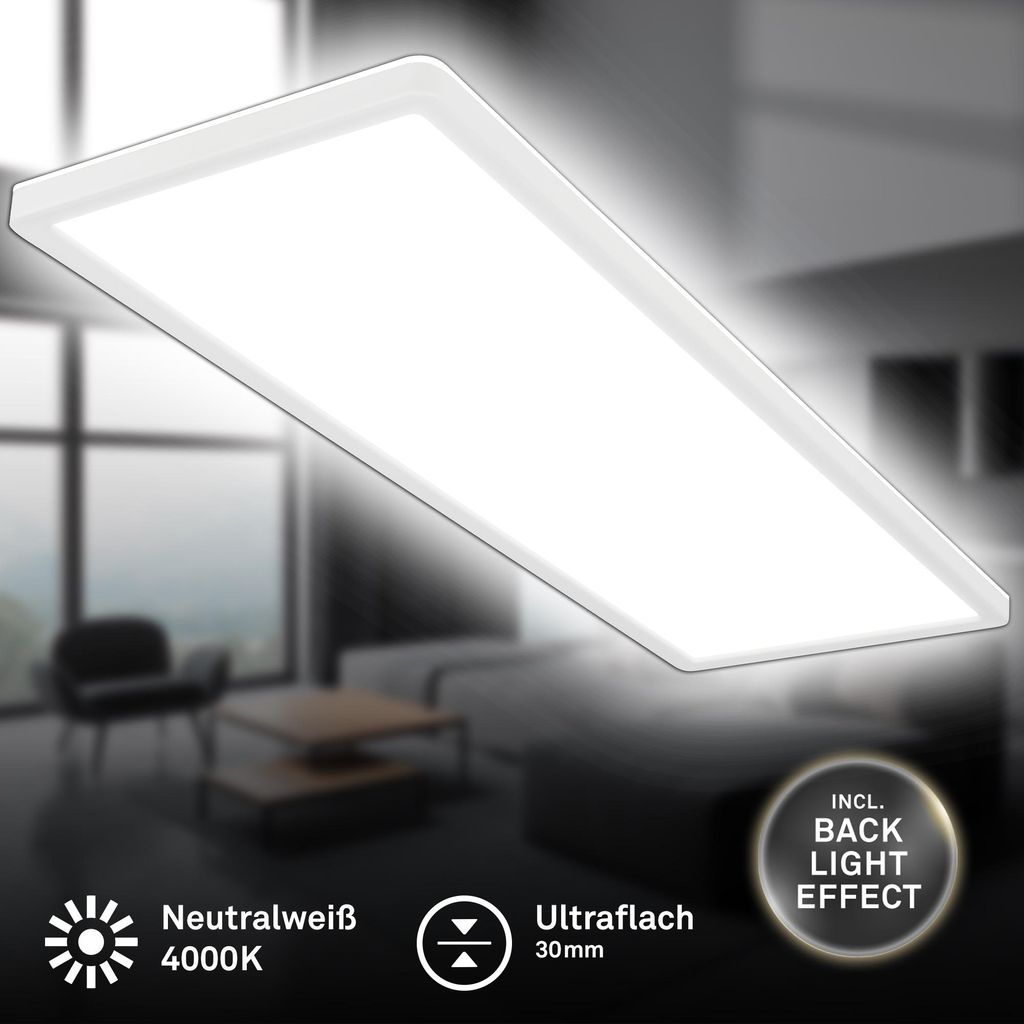 Briloner Slim LED plafoniera, retroilluminazione, piatta, Immagine del prodotto 