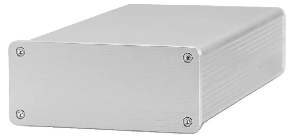 Boîtier amplificateur aluminium anti-interférence 92 x 47 x 158 mm