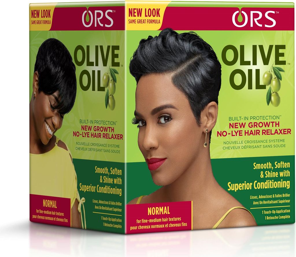 ORS Olive Oil Hair Relaxer 184g – Haarglättungscreme mit Olivenöl, Aloe Vera & Kollagen für glänzendes, kräftiges Haar, beruhigt die Kopfhau...