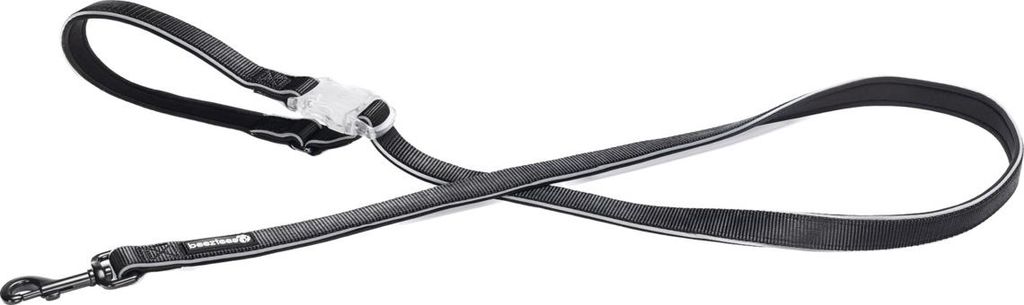 Beeztees Safety Gear Parinca Premium - Hundeleine - Nylon - Schwarz -