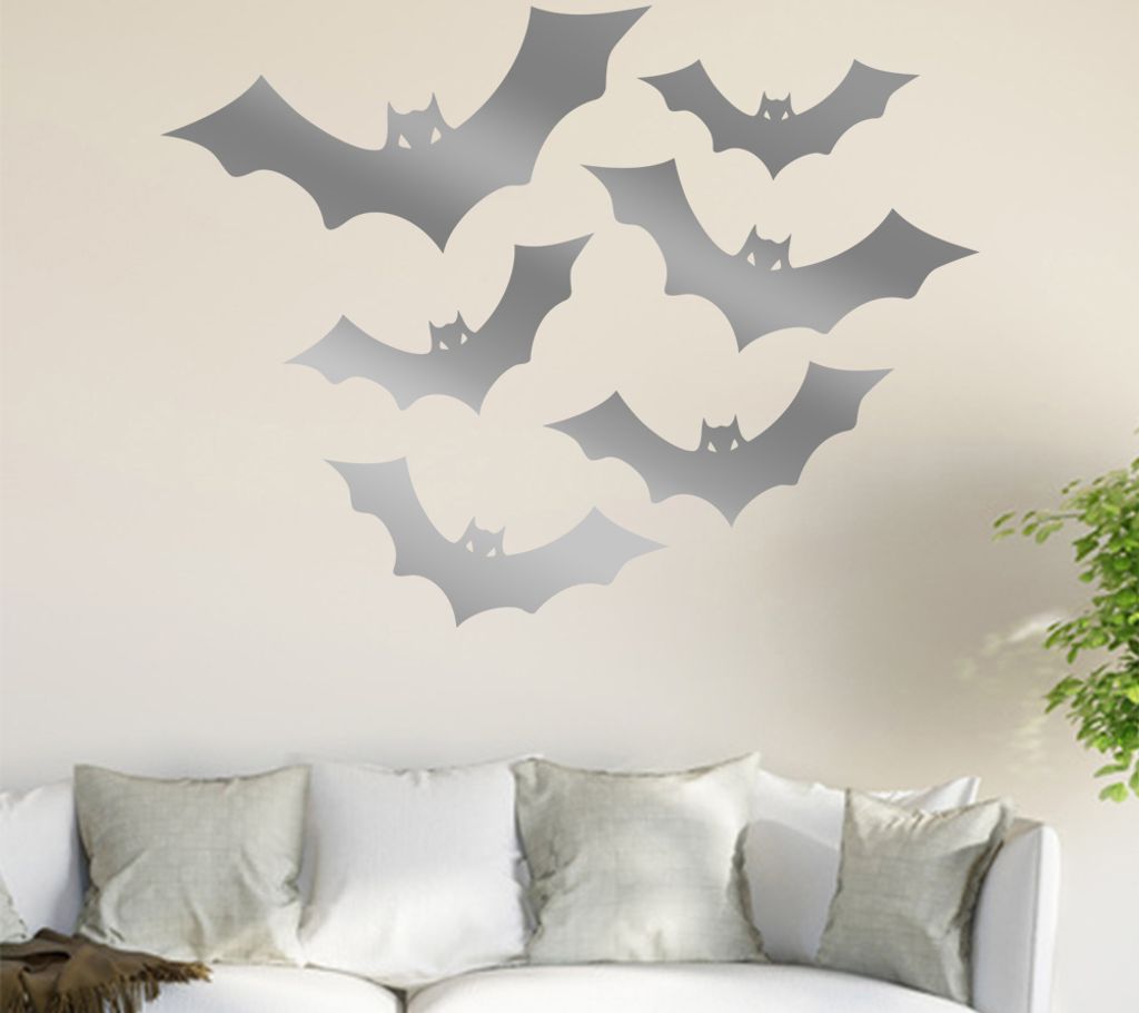 Fledermaus Schwarm Wandtattoo in 6 Größen - Wandaufkleber Wall Sticker - Dekoration, Küche, Wohnzimmer, Schlafzimmer, Badezimmer