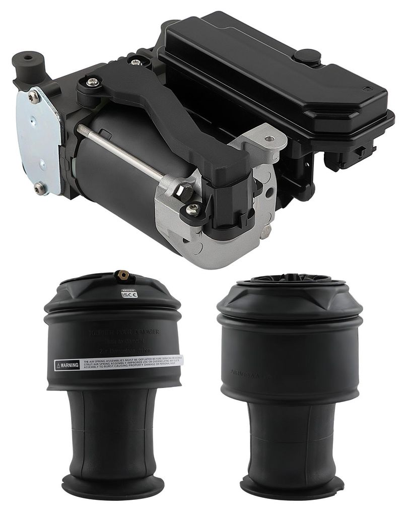 2X Federbalg Hinten + Kompressor for Citroën Grand C4 Picasso 5102GN 9682022980