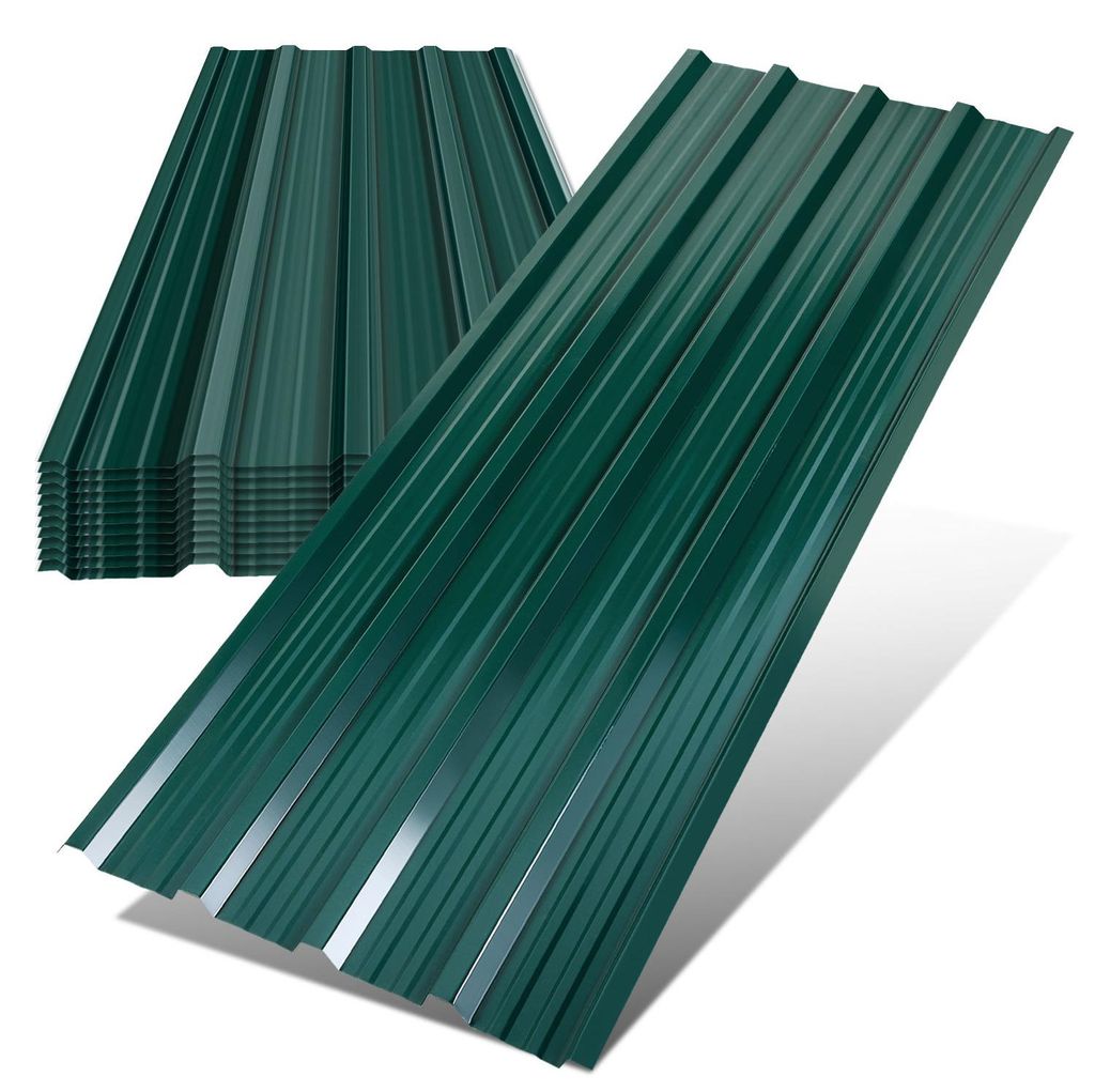 Vigevee 12x Profilblech Trapezblech Dachblech, Verzinktes Produktbild 