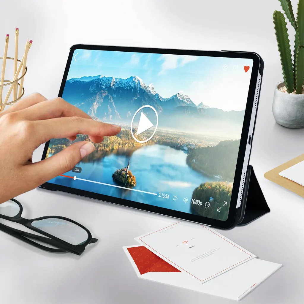 Flip Cover iPad Pro 11 e Air 2022/2020 Standcase Nero | Qualità Top - 3