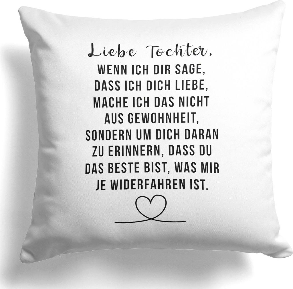 22Feels Tochter Geschenk 18. Geburtstag Weihnachten Abitur Matura Mädchen Kissen Uni Abschluss Bachelor Master Konfirmation Firmung Deko Frauen De...