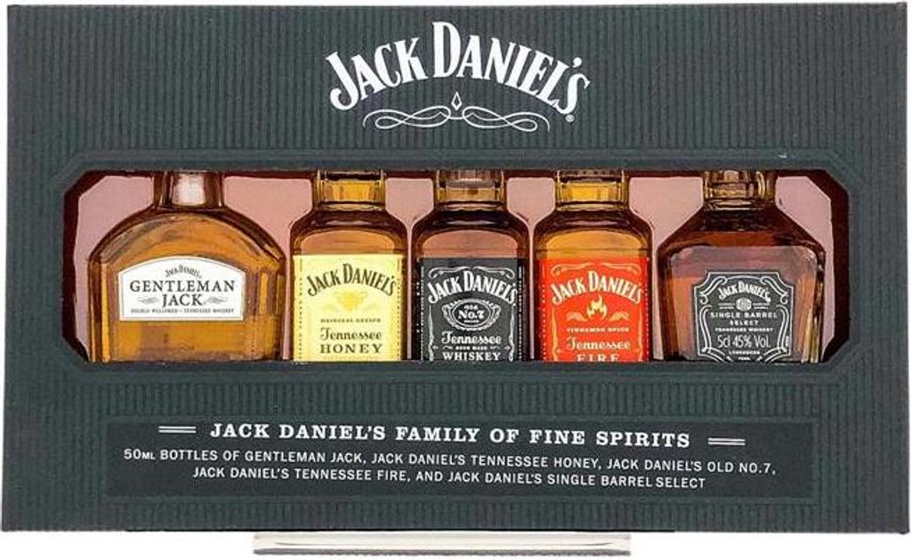 Jack Daniel's FAMILY OF FINE SPIRITS 39% Vol. 5x0,05l in Immagine del prodotto 