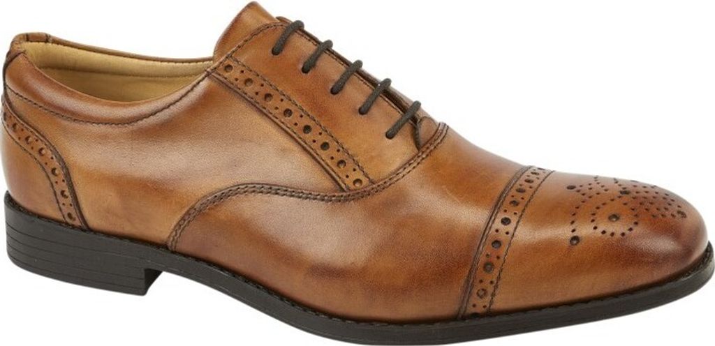 Tredflex - Herren Halbschuhe, Leder DF2255 (44,5 EU) (Hellbraun)