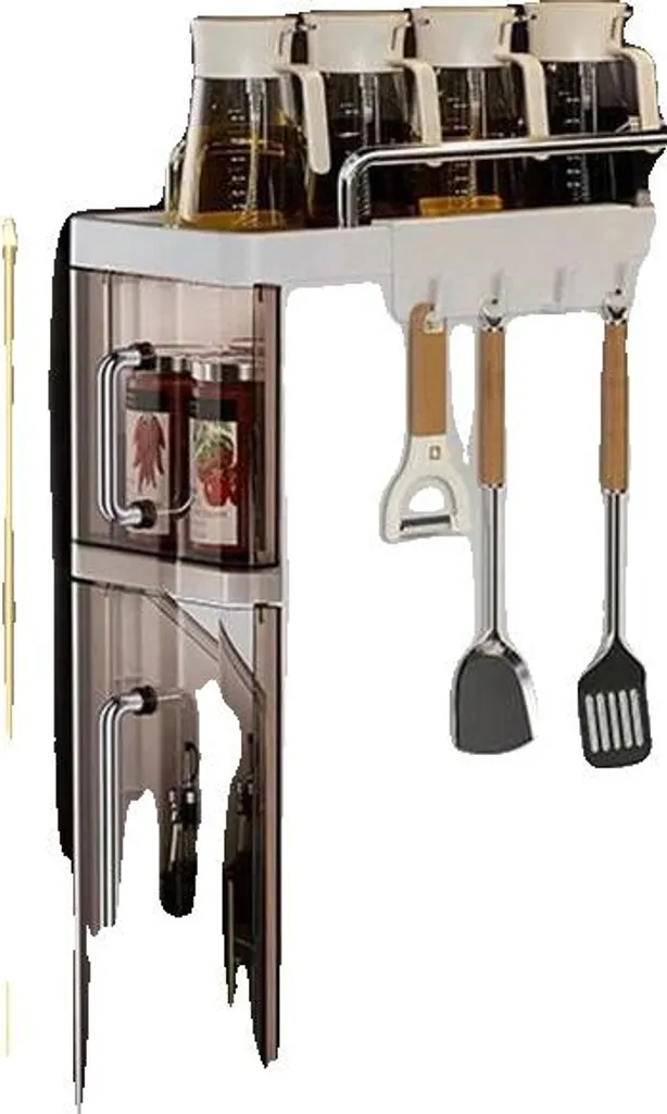 Carrello Estraibile Slim 3 Ripiani - Soluzione Smart Cucina Piccola