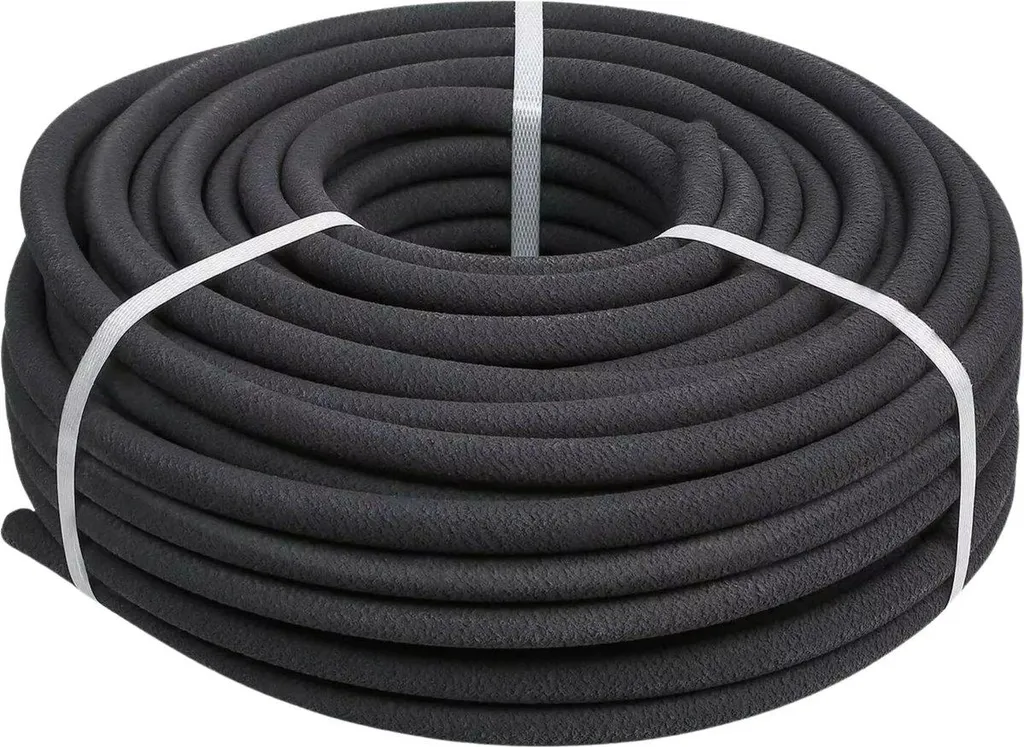 Tuyau d'arrosage poreux de 50 m en caoutchouc flexible pour potager