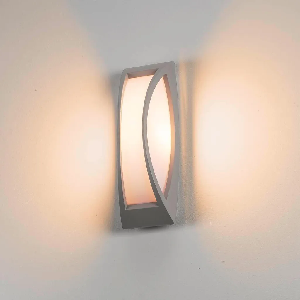 Applique Extérieure Anti-éblouissement SLV Meridian II E27 LED Grise - 7
