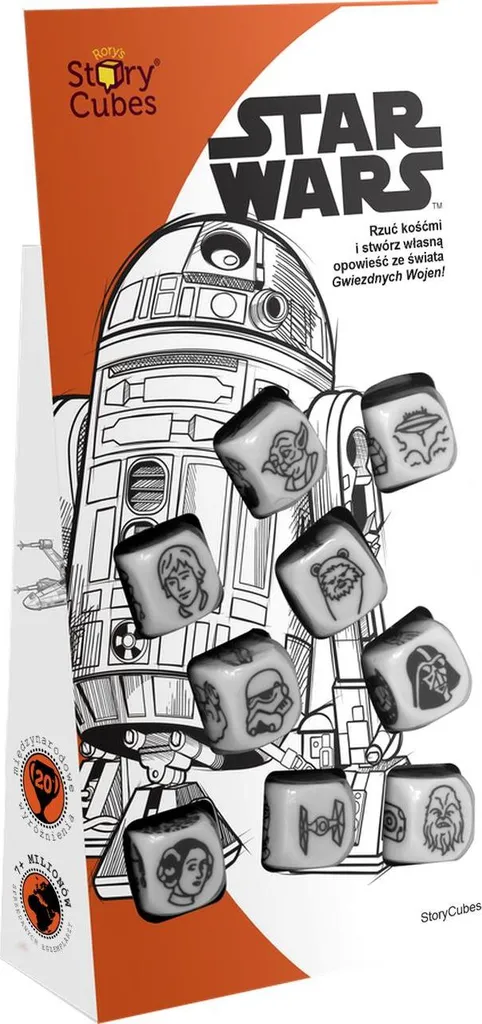 Cubes à histoires Star Wars Rebel Rory's Story Cubes Jeu de Dés 9 Pièces
