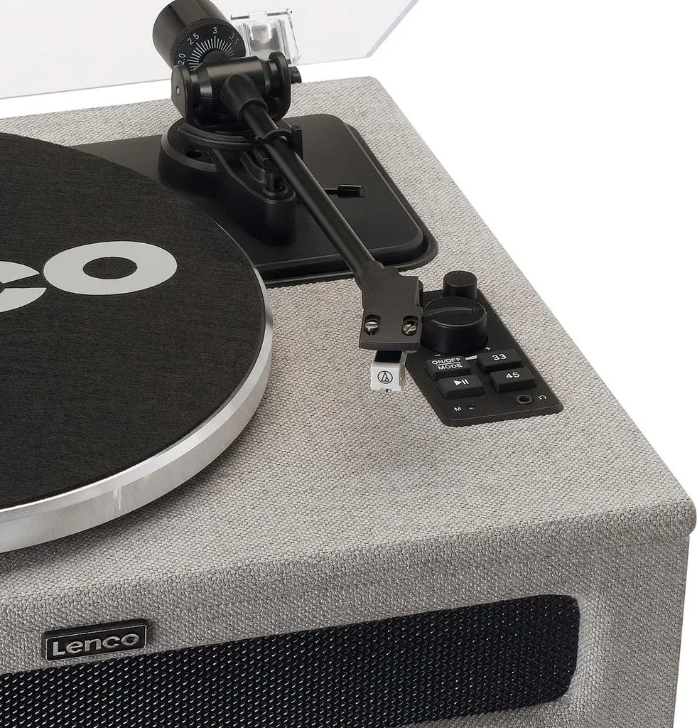 Platine Vinyle Lenco LS-440GY Entraînement par Courroie 4 Haut-Parleurs