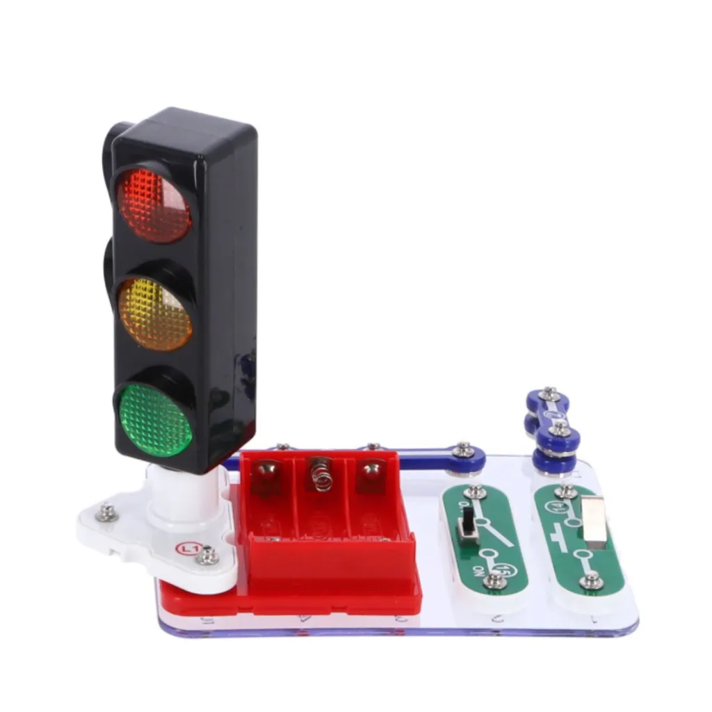 Jeu de Construction Feu de Signalisation DIY pour Apprendre les Sciences