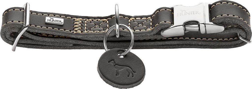 Hunter Halsband Aalborg Alu-Strong steingrau, Größe: XL / Breite: 2,5 cm