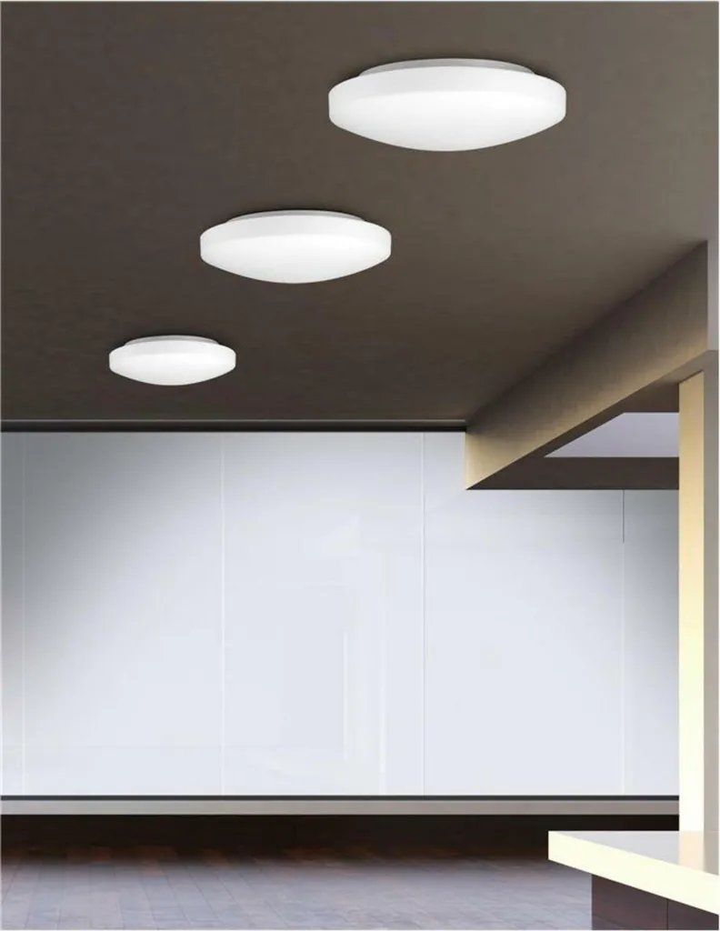 Plafonnier étanche IP44 Ivi NOVA LUCE Ø26cm 60W finition blanc opale