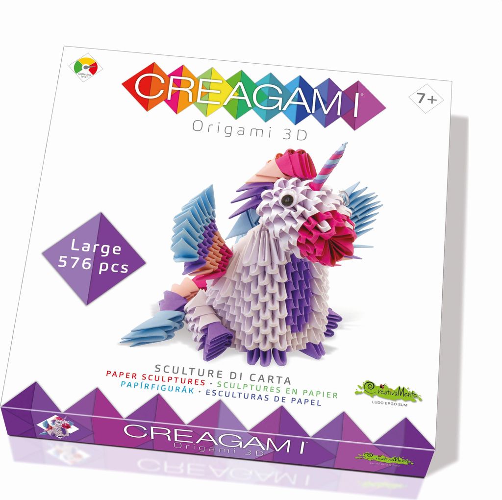 Creagami Origami 3D Einhorn 576 Teile
