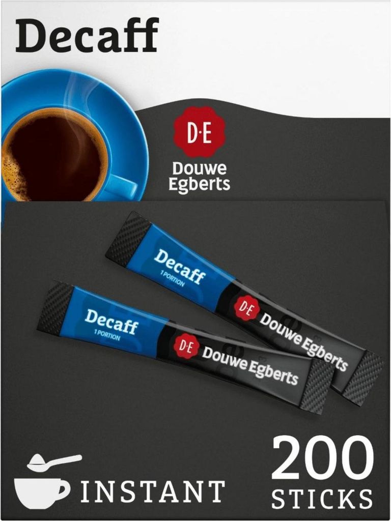 Douwe Egberts koffeinfreier Instant-Kaffeestick (200 x 1,5 Produktbild 