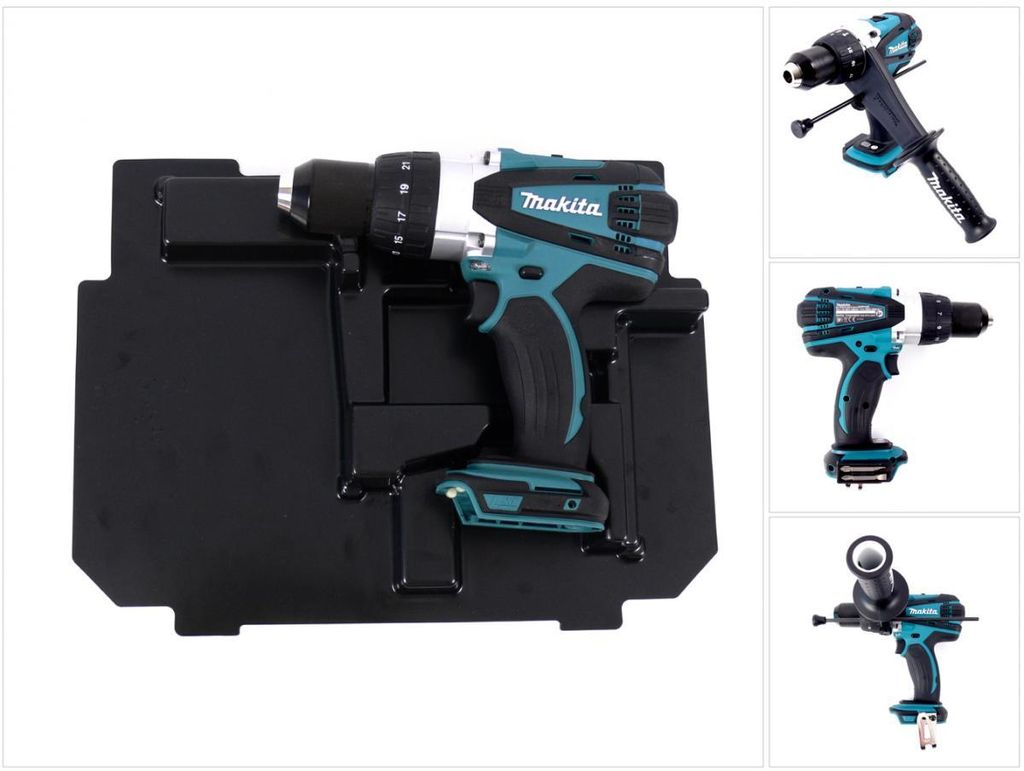Akumulátorová príklepová vŕtačka Makita DHP 458 ZE 18V 91Nm Obrázok produktu 