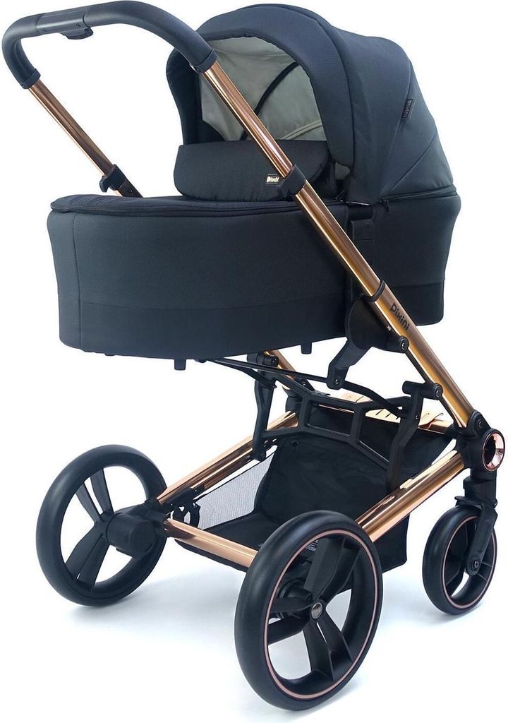 Pixini Kinderwagen 2in1 Cariba gold/schwarz Produktbild 