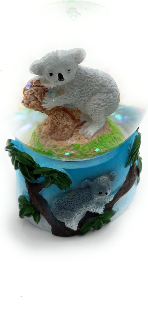 Onwomania Koala Bär süß Höhe 6,5cm Schneekugel Glitzerkugel Produktbild 