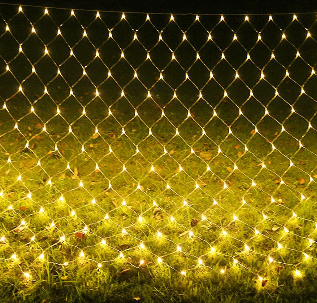 Rete Luminosa Jopassy 2x2M: Atmosfera Magica Bianco Caldo IP44