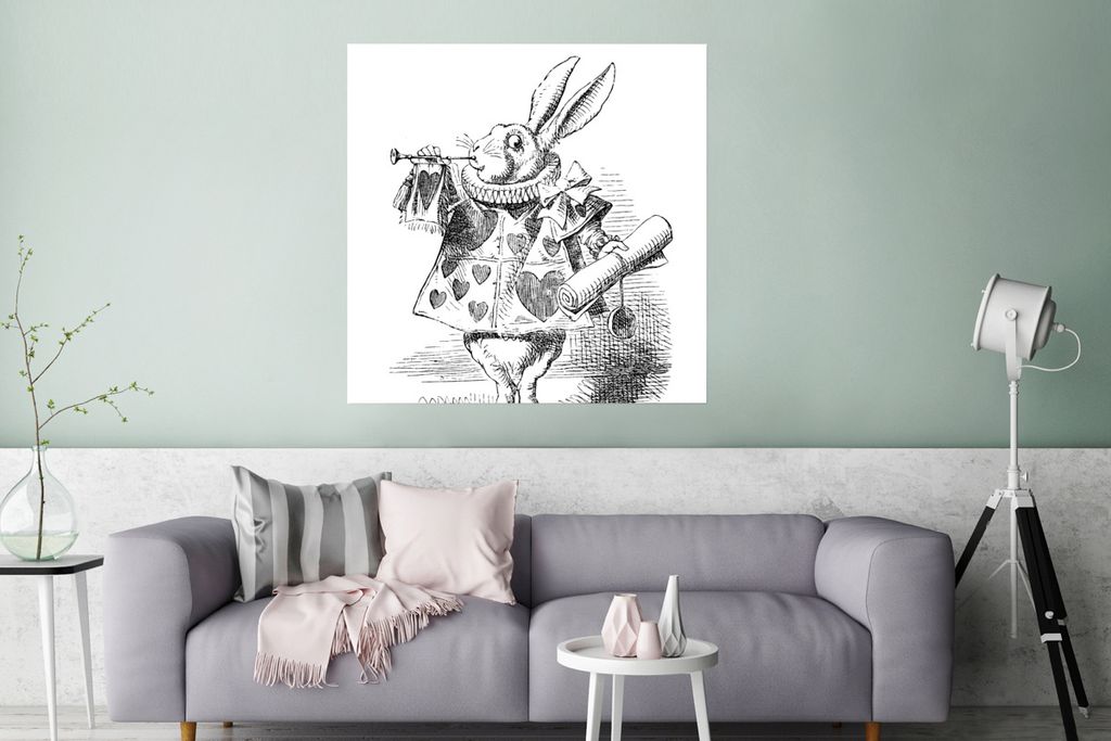 Poster - Alice im Wunderland - 75x75 cm