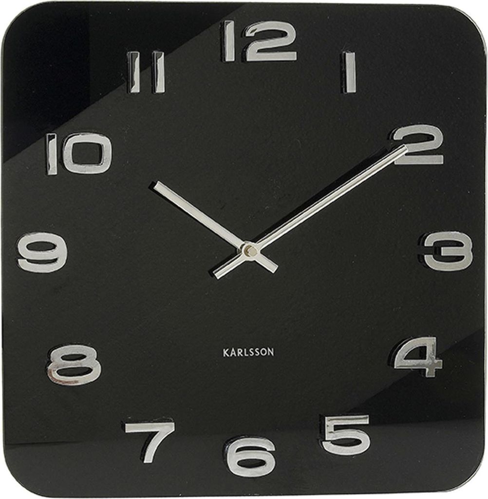Karlsson - Wanduhr Vintage - Schwarz - 35x35cm Produktbild 