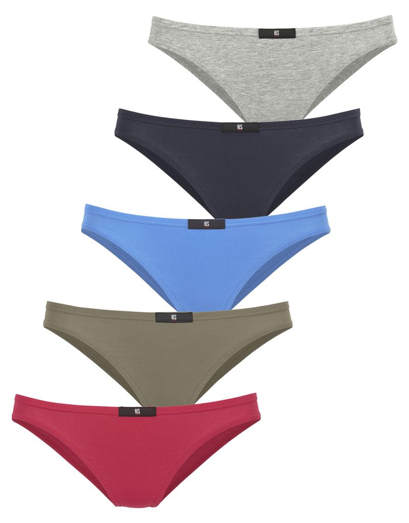H.I.S. Slip rot-rot, marine, blau, khaki, grau-meliert Produktbild 