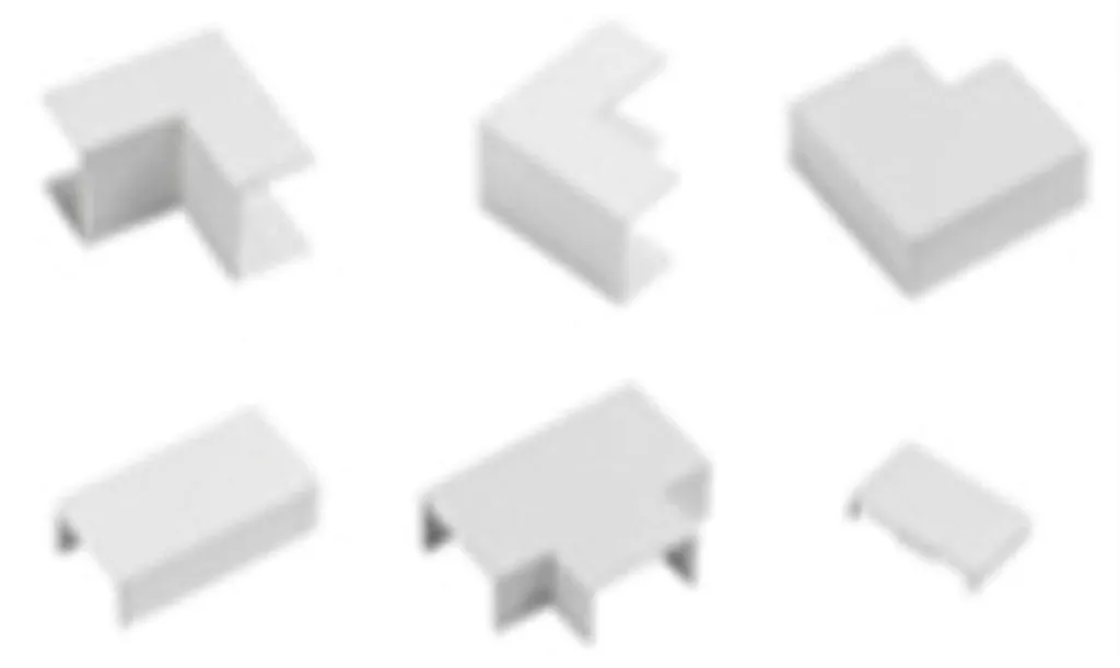 Finir une goulotte sans coupe d'onglet - Kit D-Line 25x16 blanc facile