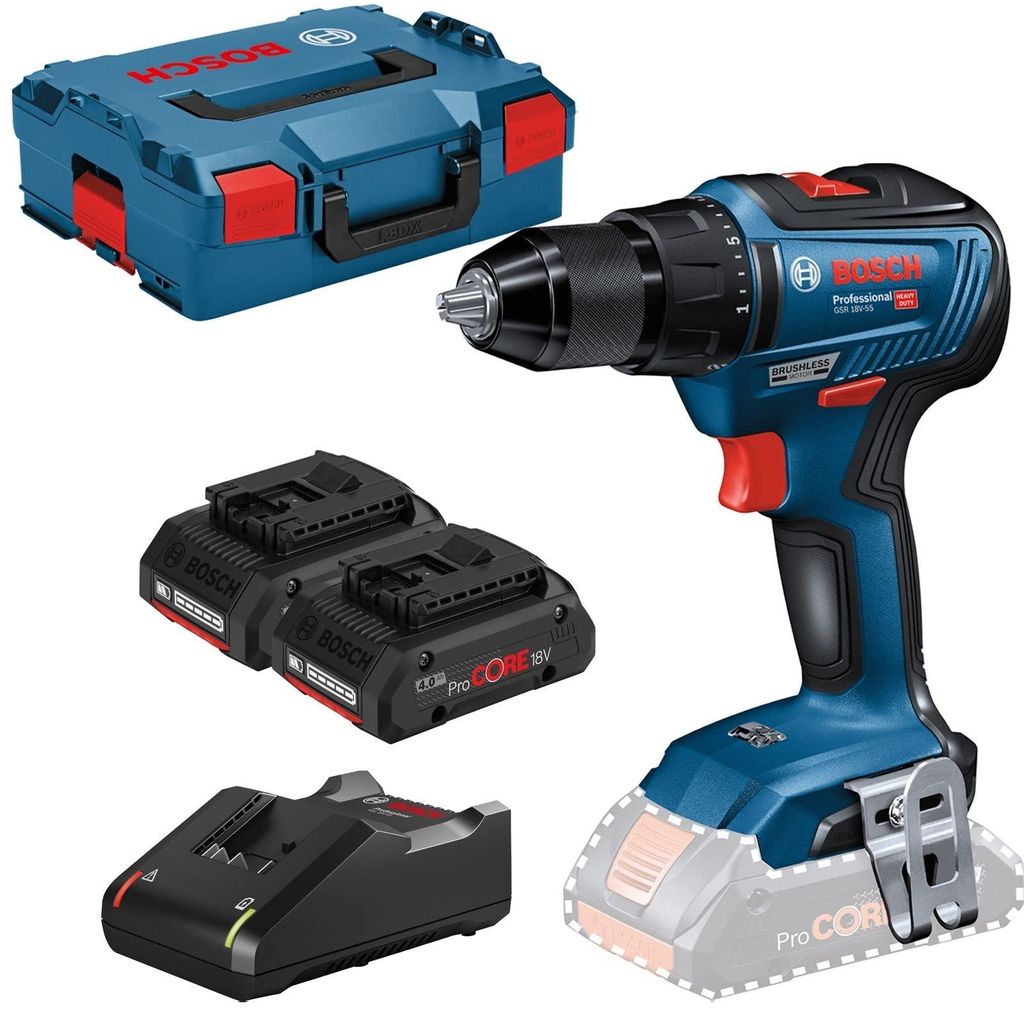 Bosch GSR 18V-55 accuboormachine/schroefmachine Productafbeelding 