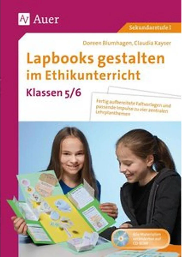 Méthode Lapbooks gestalten Ethikunterricht 5-6 avec modèles créatifs