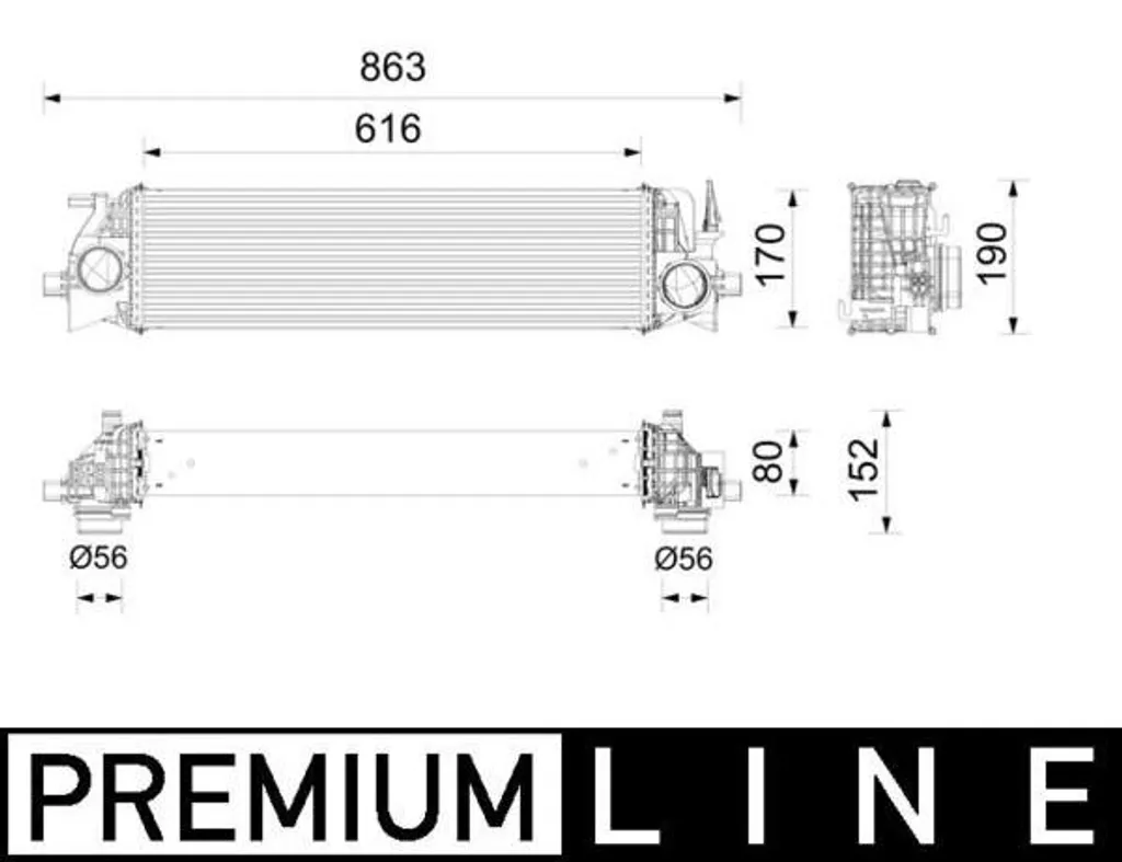 Perte de puissance ? Refroidisseur d'air MAHLE CI 736 000P Volvo XC90