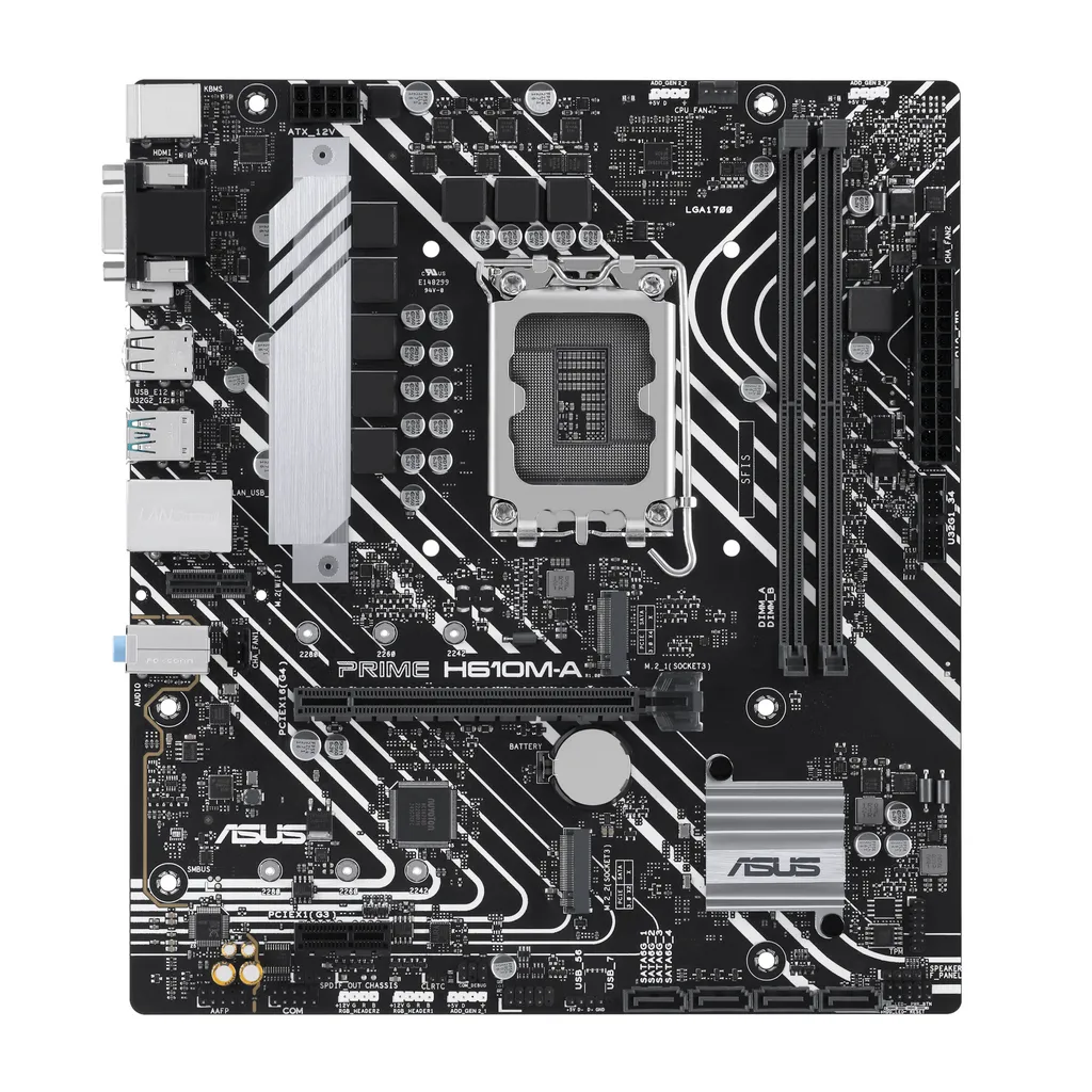 ASUS PRIME H610M-A-CSM LGA1700 DDR5: Scheda Madre Micro-ATX per Business