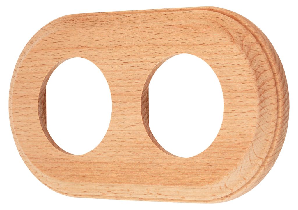 Cadre rétro en bois de hêtre, double I PR1 naturel Image du produit 