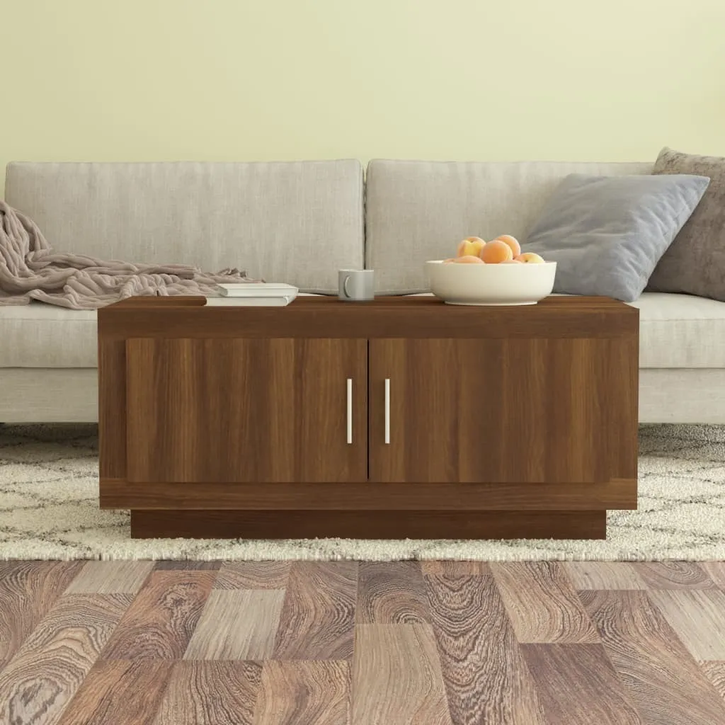 Tavolino Salotto Rovere Marrone 102x50x45cm - Design Moderno vidaXL - 1