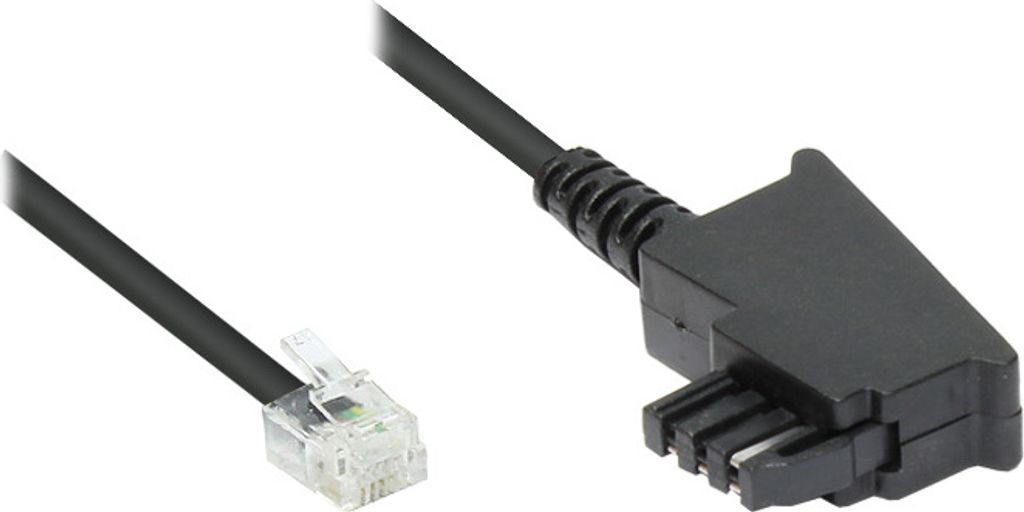 TAE-F Anschlusskabel für Siemens-Telekom-Telefone, Länge: 10m, Good Connections