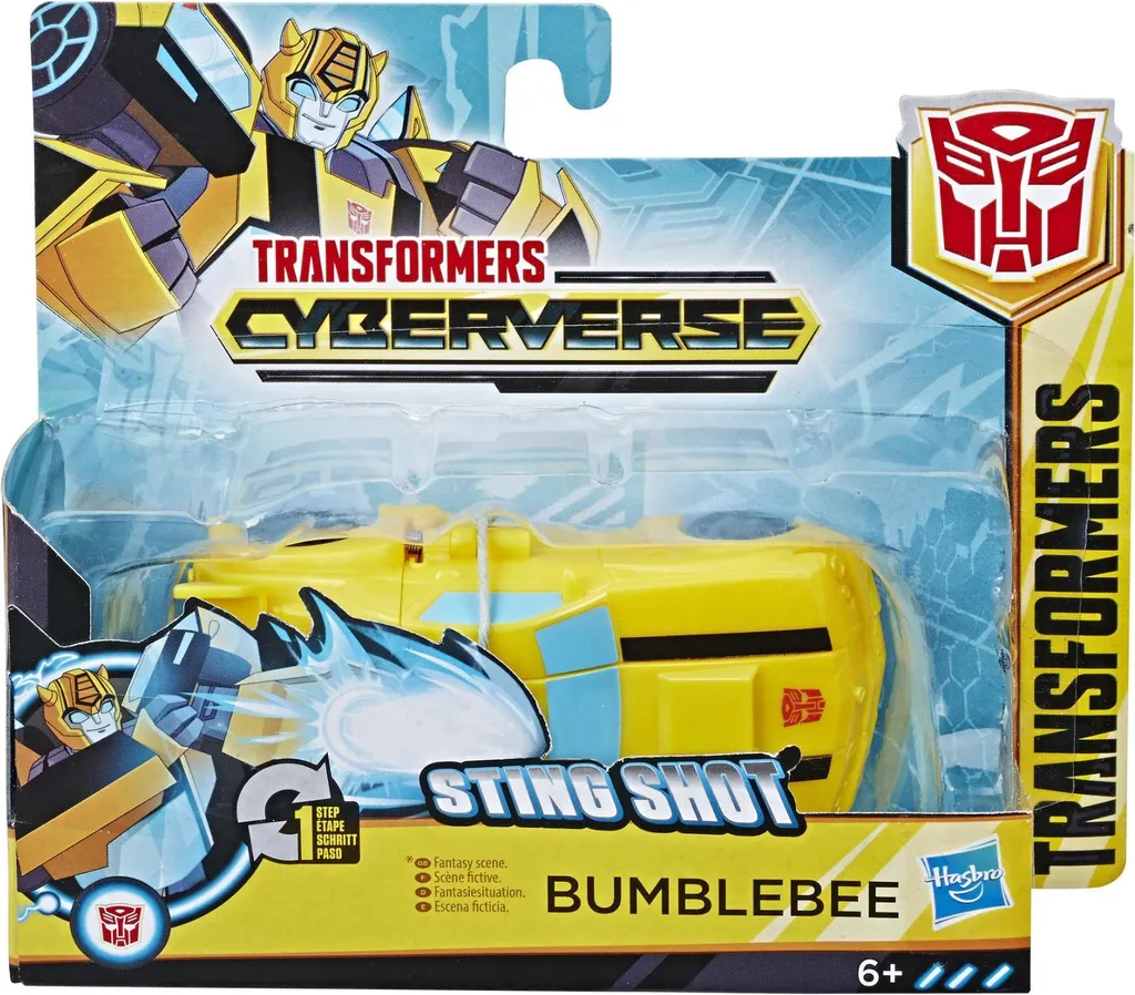 Jouet Robot Transformers 1-Step Changer Bumblebee Cyberverse Hasbro Jaune - 2