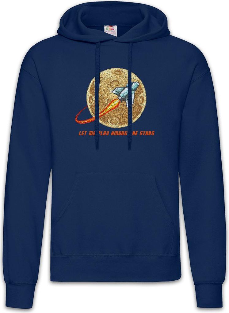 Urban Backwoods Let Me Play Among The Stars, Herren Hoodie, Farbe: Navy, Größe: 2XL