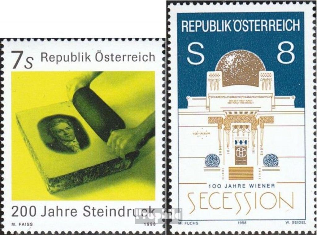 Briefmarken Österreich 1998 Mi 2246,2247 (kompl.Ausg.) postfrisch Steindruck