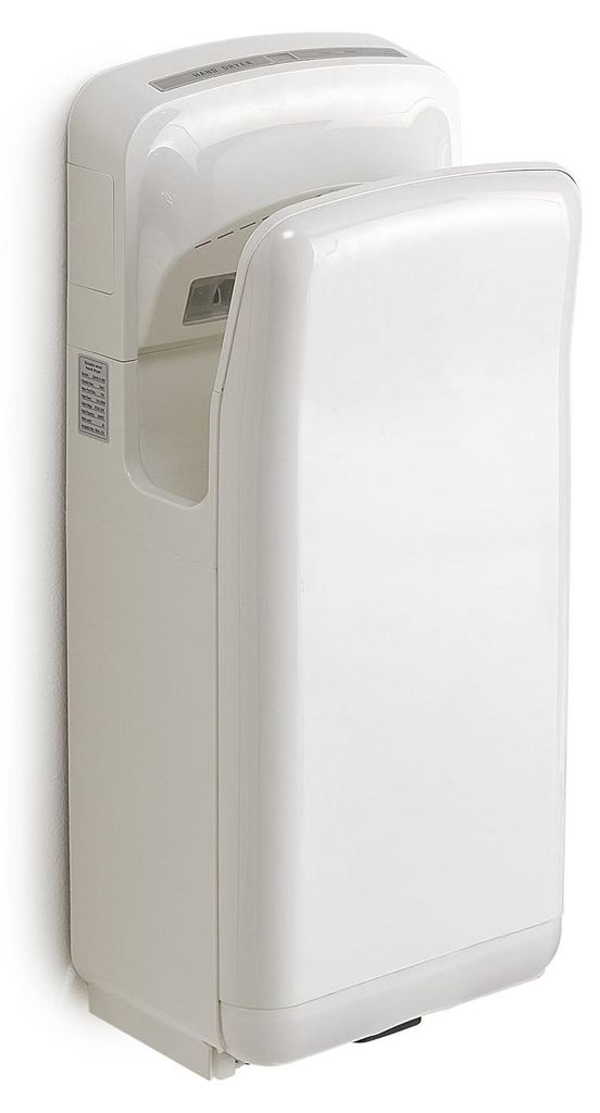 Elektrischer Händetrockner mit Sensor, weiß, aus thermoplastischem Harz, 68x30x22 cm, schnelle Trocknung Meltemi