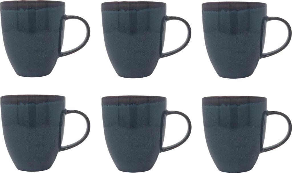 like. by Villeroy & Boch Crafted Denim 6er Set Becher mit Henkel blau 350ml Porz
