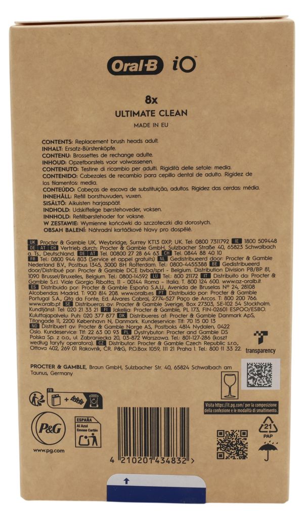 Braun Oral-B iO Ultimative Reinigung Aufsteckbürsten Produktbild 