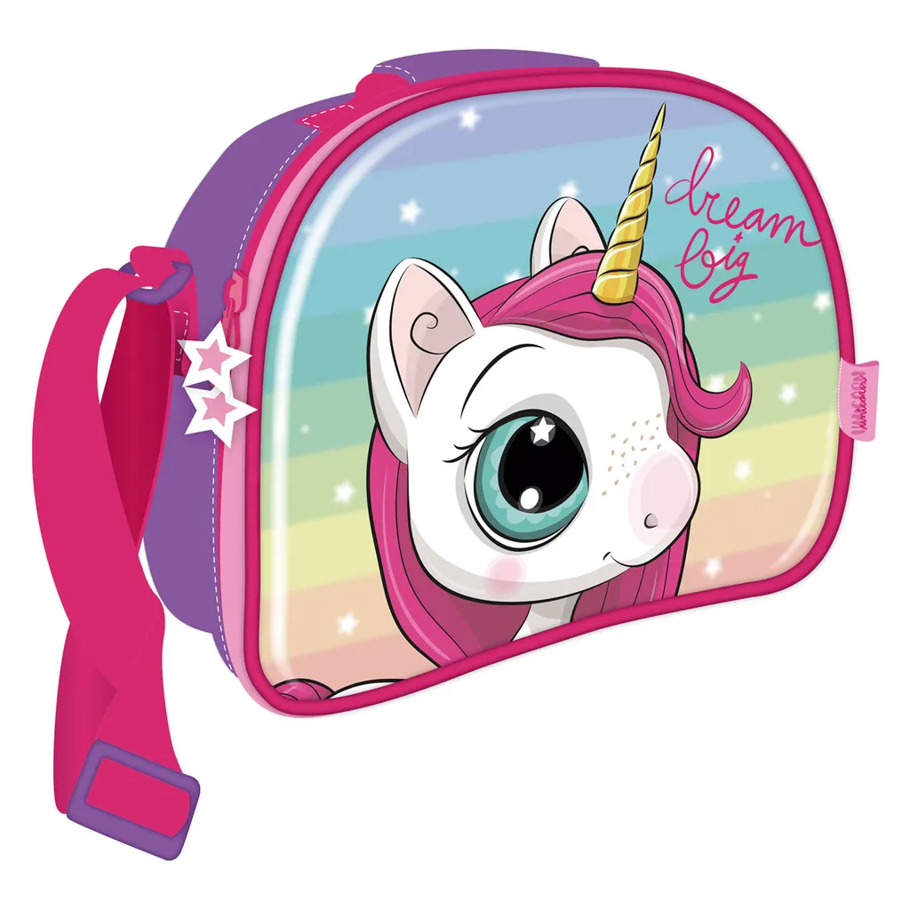 Portapranzo Termico 3D Unicorno - Borsa Isolata ad Alta Resistenza