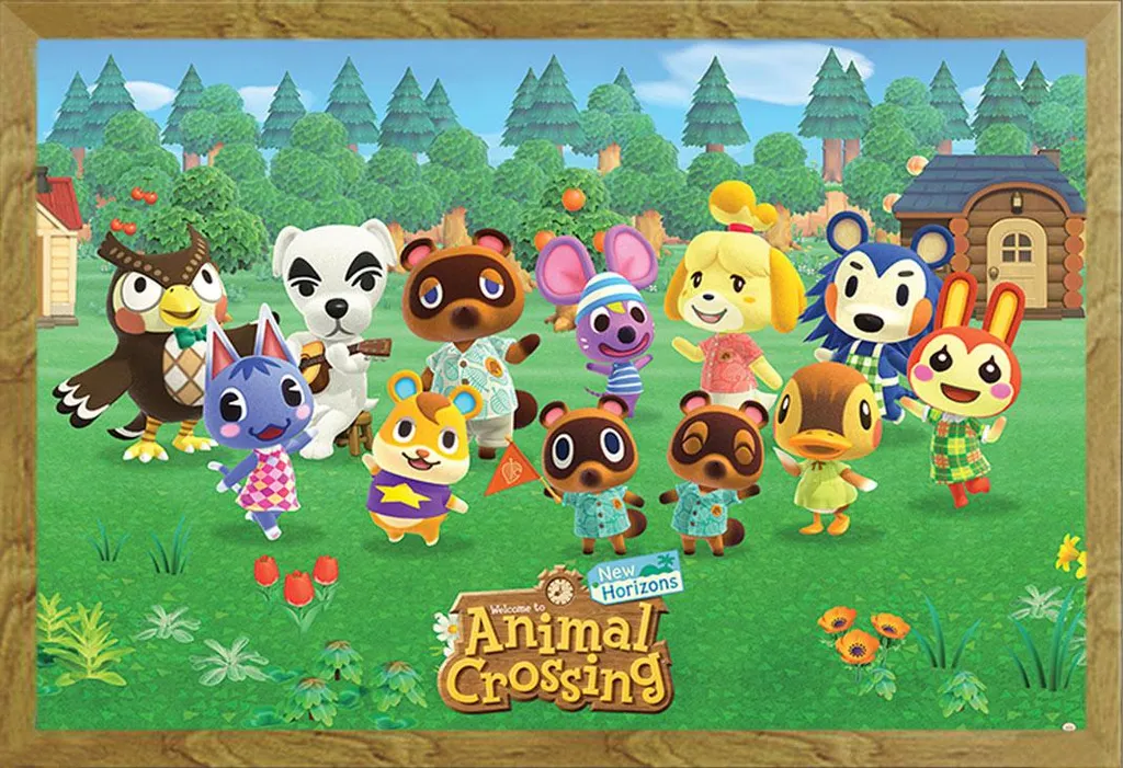 Animal Crossing Poster per Cameretta - Cornice Shinsuke Rovere Sicura