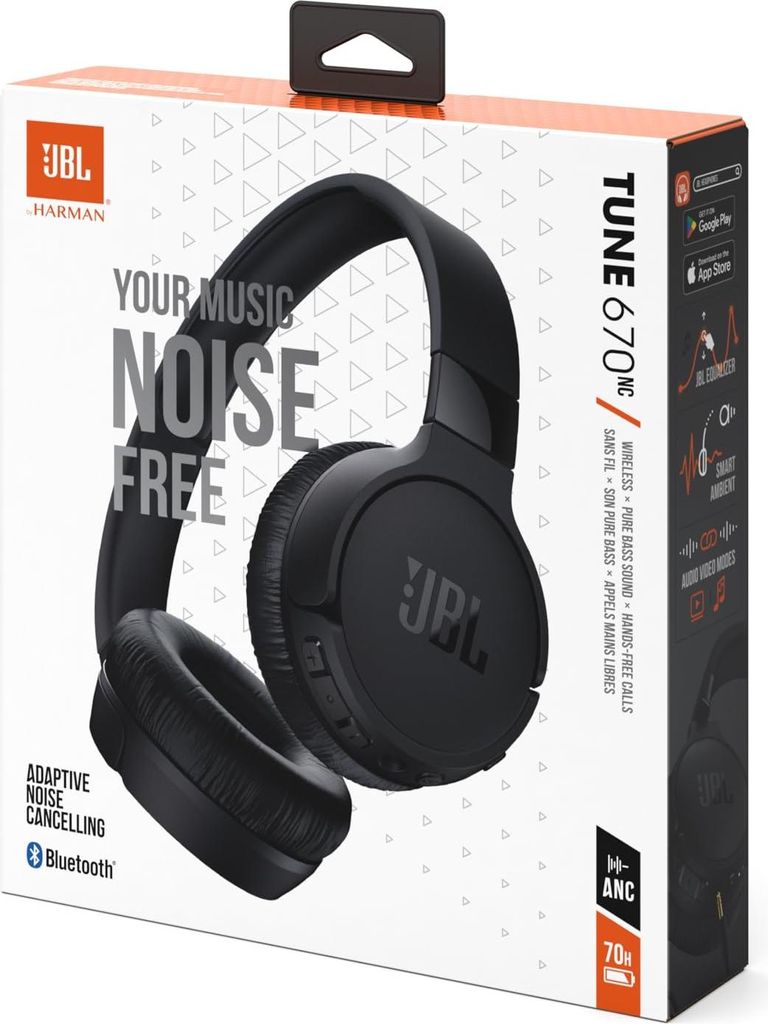 JBL Tune 670NC, Przewodowy i Bezprzewodowy, Zdjęcie produktu 