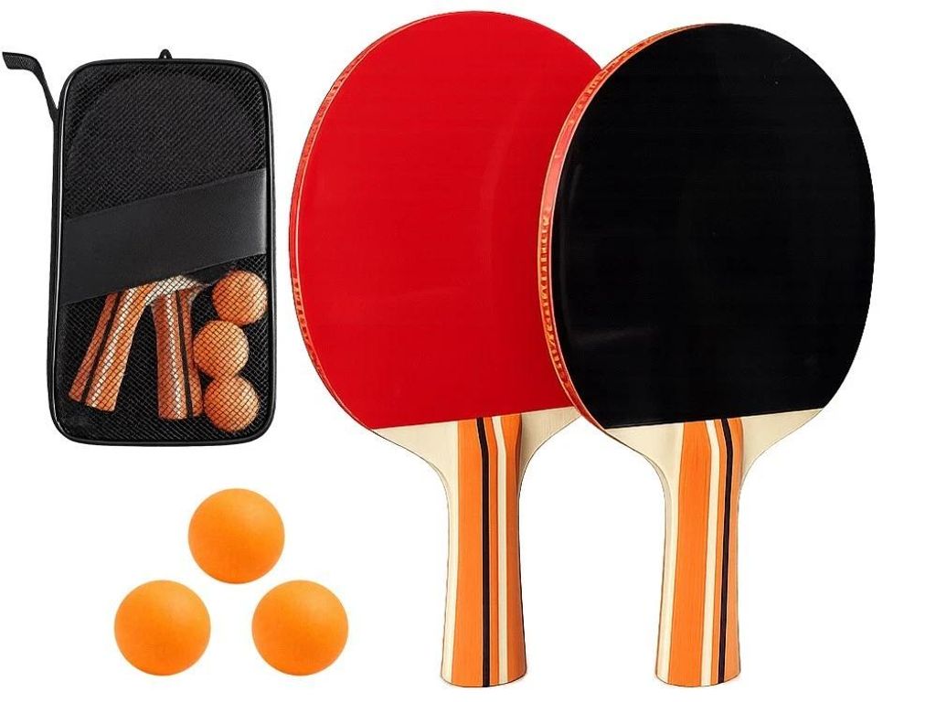 Tischtennis 6-tlg Set Ping Pong Sport 2 x Produktbild 